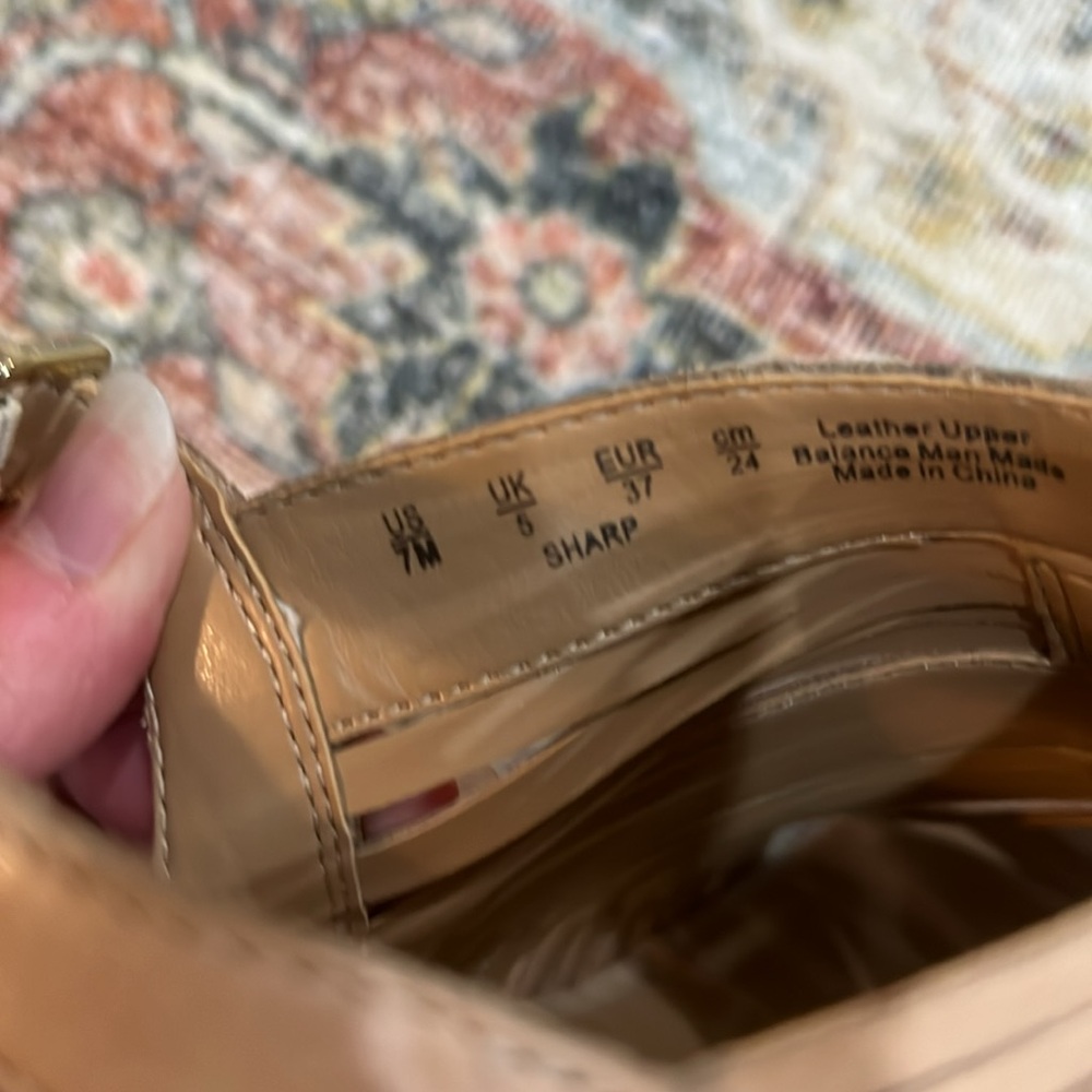 Franco Sarto Women's Tan 4” Wedge Sandals Size 7 - Picture 10 of 15